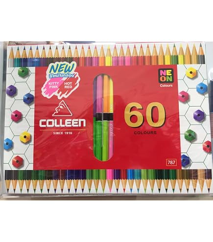 Amazon.com: Colleen Colored Pencils Hexagon Set 24 Colors : Toys